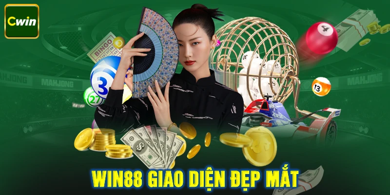 Giao diện bắt mắt Win88